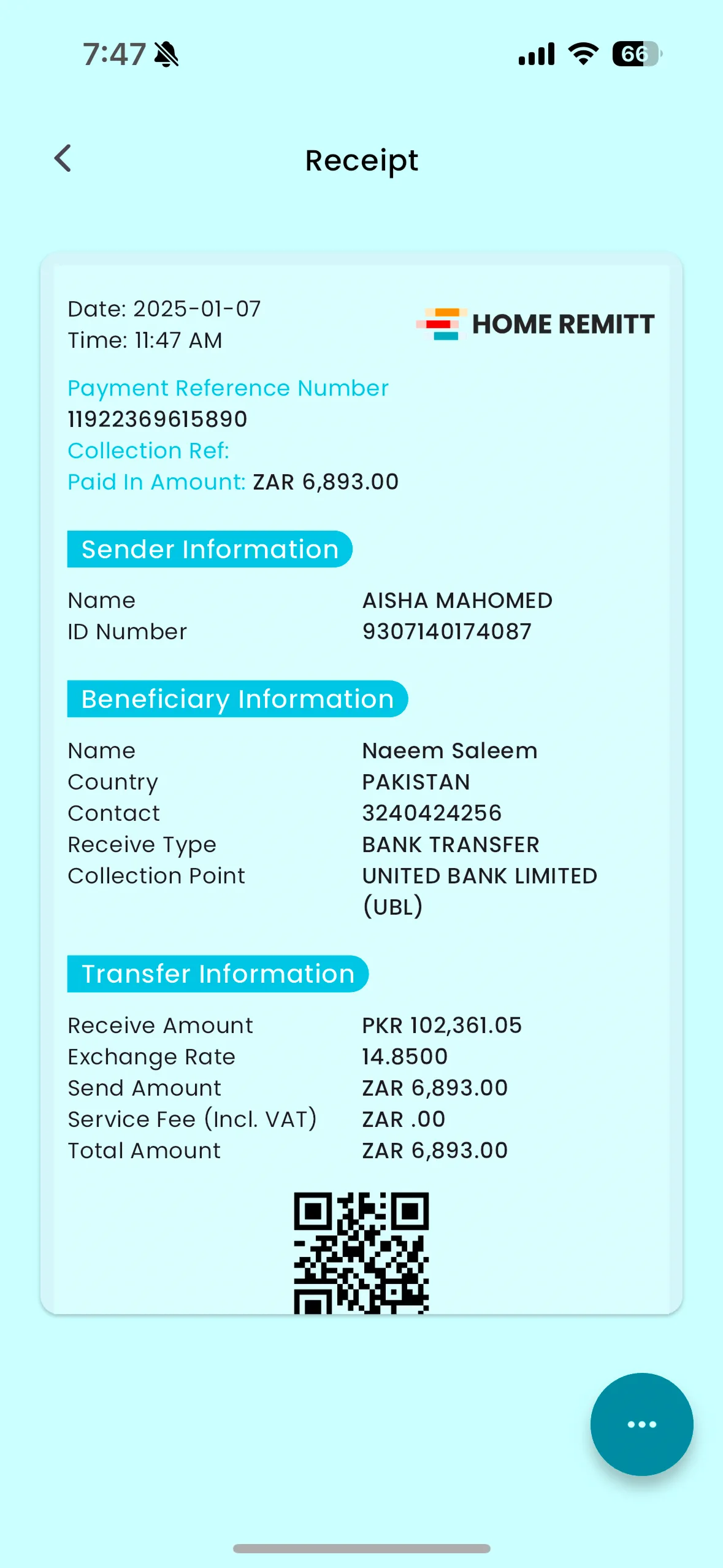 Old HomeRemitt mobile app screen 4, send-money form fragmented across multiple steps without clear progress indicator