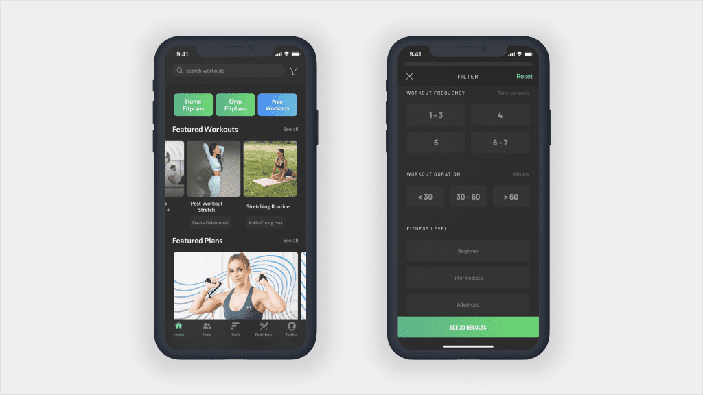 Fitplan Mobile Application