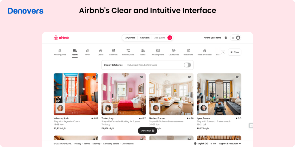 airbnb's-interface