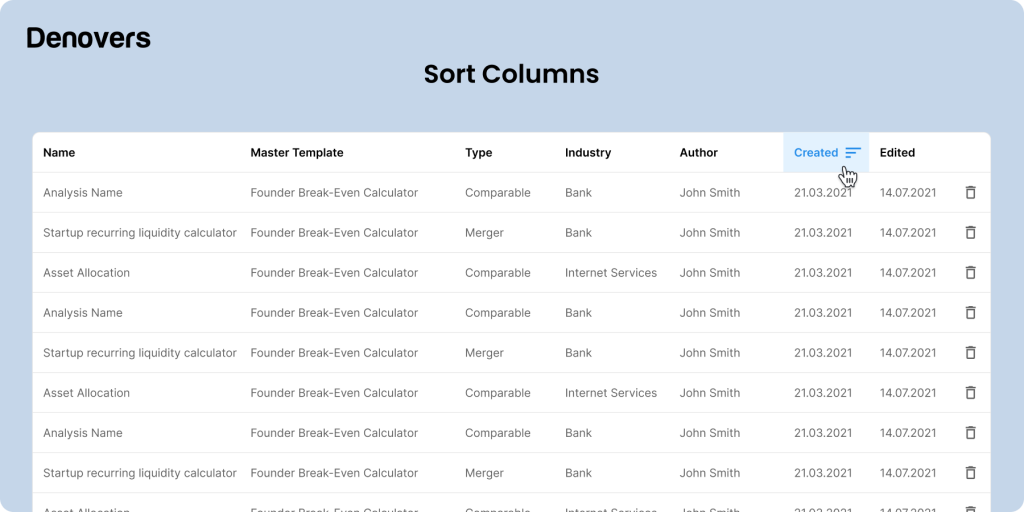 sort-columns