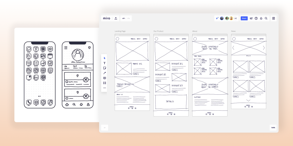 sketches-wireframes